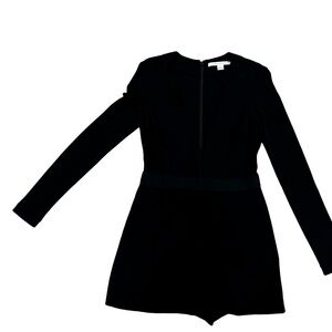 Diane Von Furstenberg black rayon romper